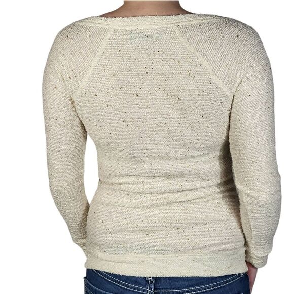 Maurices White Sprinkle women's Sweater - Picture 6 of 7